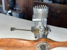 Vintage Mccoy 29 Model Airplane Engine With Wooden Propeller