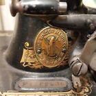 Antique Singer Sewing Machine  Hand Crank Florida Estate With Coffin Case Untest