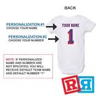 Personalized New York Rangers Gerber Baby Onesie   Cotton Custom Bodysuit