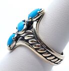 Carolyn Pollack Ring Turquoise Size 7 Sterling Silver Relios 619