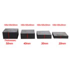Black Rubber Sheets Pad 50x50mm 100x100mm 200x200mm Thick 5mm 10 15 20 30 50mm
