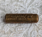 Kissproof Midget Miniature Lipstick Case Brass 1920 1930s