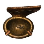 Wwii 1945 Cherbourg German V-1 Original Trench Art Ash Tray Copper brass Stamped