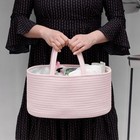 Comse Baby Diaper Caddy Organizer  Car Caddy  Regular  Light Pink 