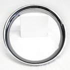 4 New 14  Chrome Steel Wheel Trim Rings Beauty Rims Glamour Ring Rim Edge Bands