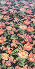 April Cornell Tablecloth Tulip Butterfly Print Orange Green Black Large 101x58
