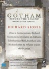2017 Cryptozoic Gotham Season 2 The Maniax Trading Card  mx6 Richard Sionis