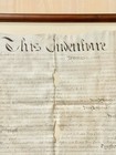 1805 Handwritten Deed Indenture Pennsylvania Estate Find Framed Signed