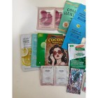 Beauty Sample Lot Sheet Masks Hair Care Skincare Ouai Ogx Suave Palmers 20pc New
