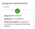 Kansas City Royals Jac Caglianone Autograph Signed Mlb Baseball Fanatics Coa