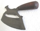 Antique Old Vintage Butcher s Meat Running Horse Cleaver Knife