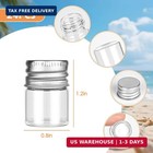 5ml Empty Sample Bottles tiny Glass Bottle With Aluminum Screw Cap 24 Pack Glass