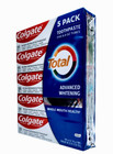 Colgate Total Advanced Whitening Toothpaste 5 Pack  6 4oz Each  Free Shipping 