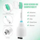 6 Pack Toothbrush Replacement Brush Heads For Philips Sonicare E Series Hx7001
