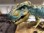 Jurassic Park Large Realistic T-rex Dinosaur Figure Toy Green Brown Striped