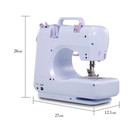Electric Sewing Machine Portable Crafting Mending Machine 12 Stitch Pat Stitches