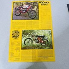 Vtg Original 1972 Hodaka 125 100 B  Wombat Motorcycle Sales Brochure Fold 12x18