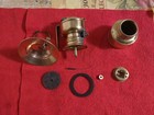 Antique Grier Baldwin Carbide Miners Mining  Cap Lamp Brass With J t Tip Cleaner