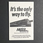 Chicago Bears 1985 Pocket Schedule  Super Bowl Season  Walter Payton  Metra 