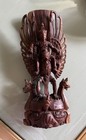 Hand Carved Wooden Sculpture Hindu God Vintage Or Antique Balinese Or Indonesian
