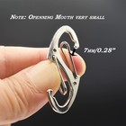 Small Carabiner Clips 1 6 Inch 41mm  Stainless Double Sided Spring Gate Snap    