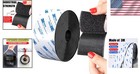 Industrial Strength Black Hook And Loop Tape  2in X 8 2ft For Versatile Use