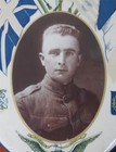 Wwi Soldier Antique Celluloid Photo Picture Photograph Allied Symbols   Flags