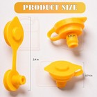 Gas Can Vent Cap 5 Pack Yellow Fuel Jug Spout Plug Replacement Universal