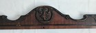 Vintage Art Deco Style Walnut Pediment W  Applied Carvings 51 2  X 34  Wide