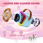 Mini Karaoke Machine With 2 Microphones Bluetooth Speaker For Adults children