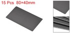 Blank Metal Business Card 80mmx40mmx0 8mm Anodized Aluminum Plate Black 15pcs