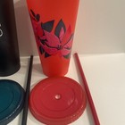 Starbucks Set Of 5 Venti 24 Fl Oz Reusable Cold Cups Holidays