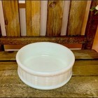 Milk Glass Basket Weave Pattern Dish
