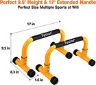 Push Up Bar  Parallettes Bars For L-sit   Dip  Heavy-duty No Wobbling Parallel B