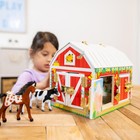Melissa And Doug Latches Barn Wooden Toy Playset With Animal Figures