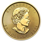 2021 Canada 1 2 Oz Gold Maple Leaf Bu