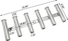 6 Tubes Boat Rod Holder Stainless Steel Boat Fishing Rod Rack For Yacht truck Rv