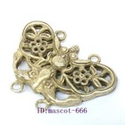 4 Cm Old Chinese Tibet Silver Carving Butterfly Necklace Pendant Gift Collection