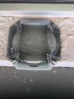 Vintage Glass Ashtray  8x8x1 5 Inches Square Smoked Black  Mid-century Modern Mc