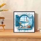 Beach Lighthouse Paint By Numbers Kit For Adults Oil On Canvas Full Drill Canvas