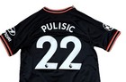 Pulisic  22 Chelsea Fc Nike Adult 2019 2020 Soccer Third Jersey Black Size M