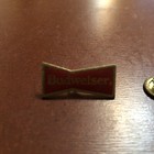 Vintage Budweiser Bow-tie Lapel Pin  Hat Gold Tone