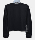 Michael Kors Women s Cropped Short Sleeve Logo Top Black Sz  S Nwt  98