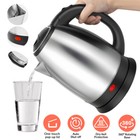 1000w Electric Tea Kettle Coffee Pot Hot Water Fast Boil Stainless Steel 2l