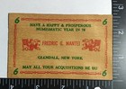 Vtg Numismatic Wooden Dollar Advertising Xmas Santa Claus Glendale Ny 1970s
