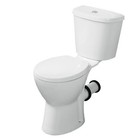 19  Tall Round Rear Outlet Toilet With Tank Powerful Flush Space-saving Design