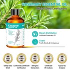 Rosemary Essential Oil With Glass Dropper 3 38 Fl Oz  100  Natural Oil For Hair