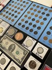 Large Estate Coin Collection Lot Silver Wheat Cents Proof Sets Rolls Slabs Round