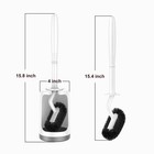 Hamitor Toilet Bowl Brush Holder Set  Curved Design With Holder For Deep Cleanin