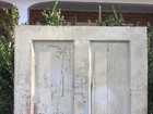 Antique Vintage Chippy Paint Farm Barn Door Shabby Interior Cottage White Panel